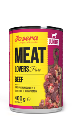 Josera Meat Lovers Junior Storfe Våtfôr - 400g