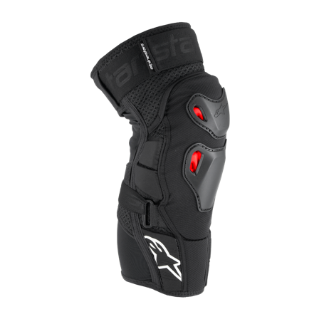 Motocross Knieschützer Alpinestars Bion PR PLSM Schwarz-Rot-Weiß L/XL