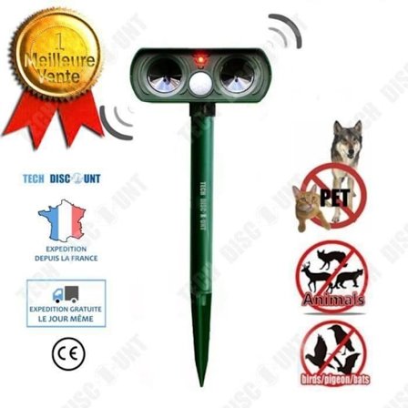 TD Bevægelsessensor sikkerhed infrarød solcelle udendørs LED lys alarmer have anti-indtrængen dyr E34271