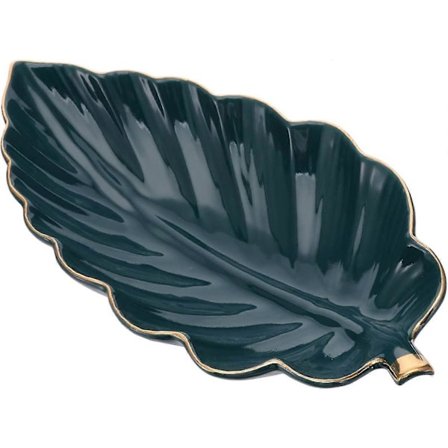 Cabilock Keraaminen Korurasia Järjestäjä Lehtimuotoinen Koristeellinen Pikkuesineastia Koristealusta Korujen Säilytyslautanen Pidike Kulho 