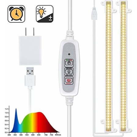 LED Grow Light Strips Full Spectrum til indendørs planter Auto ON & OFF Timer