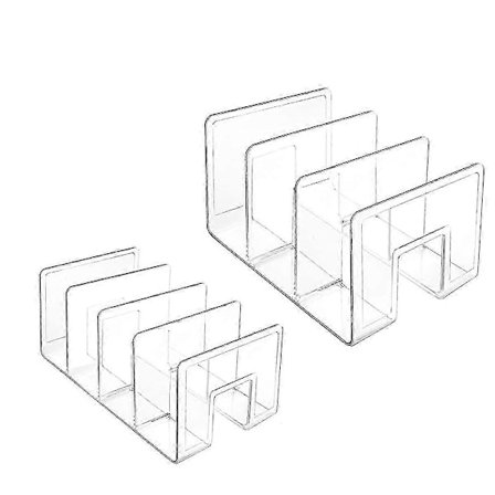 Handväskorganisatör för garderob, Akryl Klar Handväskorganisatör, 2 st Olika Storleksavdelare