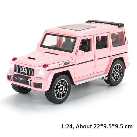 1:24 Legetøjsbilmodel Metalhjul Simulering G65 Legetøjsbil Diecast Legetøjskøretøj Lydlys Træk tilbage Billegetøj til børn Gave