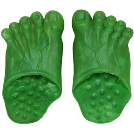 Cosplay vihreä jättiläinen jalat Bigfoot Count tossut puku naamiaiset Pro