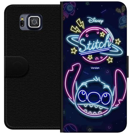 Samsung Galaxy Alpha Plånboksfodral Stitch Neon