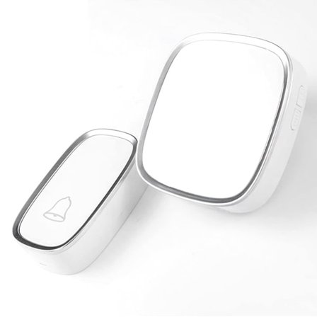 Trådløs dørklokke, vanntett dørklokke sett elektronisk dørklokke for hjem, leiligheter, bedrifter og klasserom 110V