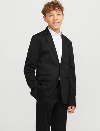 Jack & Jones Jjejaxon Jersey Blazer Noos Jnr - Black - 140