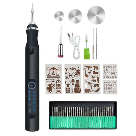 Profesjonelt graveringspennesett for metall, tre, glass og plast - 2025. utgave [YJD]