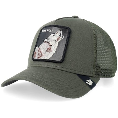 Goorin - Verde trucker Boné - Lone Wolf Palm A-frame Trucker @ Hatstore