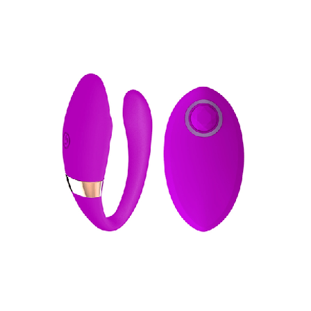 Osynlig bärbar trådlös fjärrkontroll vibrator för kvinnor (lila)