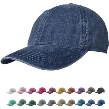 Vintage Bomulds Vasket Justerbare Baseball Caps Mænd og Kvinder, Ustruktureret Lav Profil Almindelig Retro Far Hat-M,L,XL,XXL