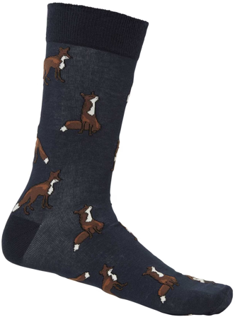 Chevalier Pomeroy Socks Dark Navy Foxes