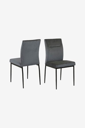 NORDFORM - Spisebordsstol Malva, 2-pak - Grå - Stole - Fra Homeroom