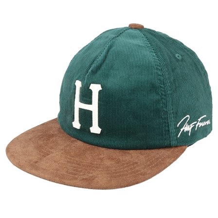 HUF - Grønn snapback Caps - Corduroy Classic H 5 Panel Forest Green Snapback @ Hatstore
