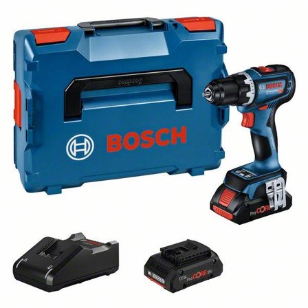 Bosch GSR 18V-90 C Akkuporakone kantolaukulla, 4,0 Ah -akuilla ja laturilla, Koneet