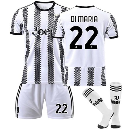 Juventus F.C. 22-23 Hem Jersey DI MARIA Nr 22 Fotbollströja kit