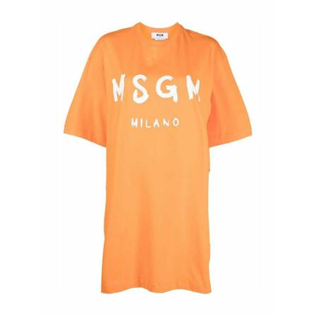 Msgm, Dress Oranje, Dames, Maat:S