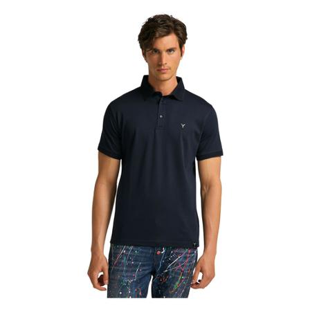 Carlo Colucci, Poloshirt Colangeli Niebieski, Mężczyzna, Rozmiar: M