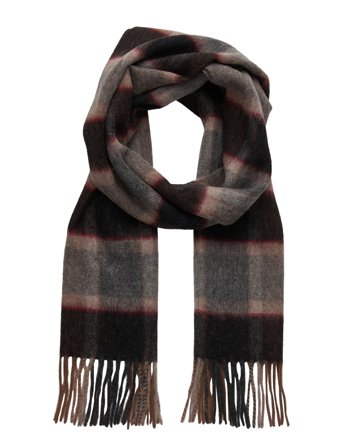 Bs Bue Scarf Patterned Bruun & Stengade