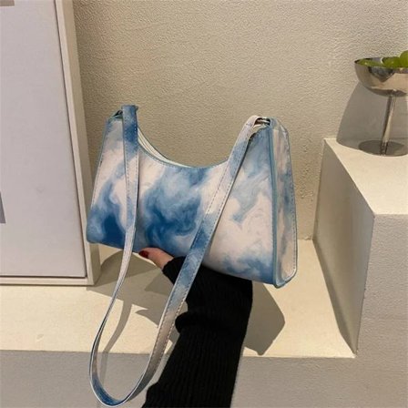 PU Läder Väska Tote Bag MÖRKBLÅ Mörkblå