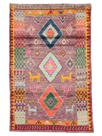 Moroccan Berber - Afghanistan Matta 119X185 Mörkröd/Brun Ull, Afghanistan