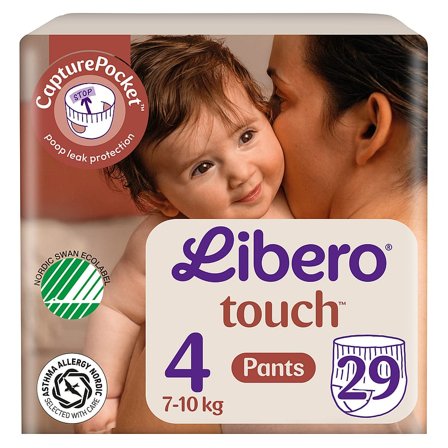 Libero Touch Bukseble Str. 4, 7-10 kg - 29 stk, Børn & Forældre, Bleer, Engangsbleer