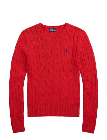 Polo Ralph Lauren | Cable-Knit Cotton Crewneck Sweater | L