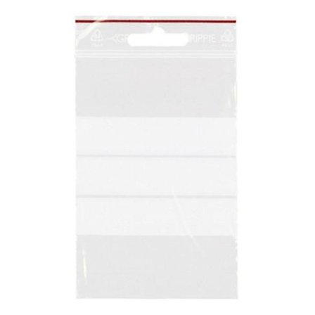 GRIPPIE Blixtlåspåse med skrivfält 80x120mm 1000/fp - Lyreco - Emballage och lagerutrustning - Bärkassar och Påsar - Blixtlåspåsar