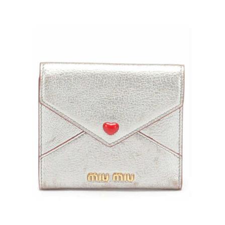 Miu Miu Pre-owned, Pre-owned Wallets Grijs, Dames, Maat:ONE Size