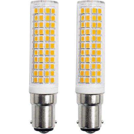 Uudet B15d LED-lamput 8w vastaavat 90w 80w 75w Lämmin valkoinen B15-kanta 910lm 220v 230v 3000k (2 kpl) Nopea 2023 [DB]