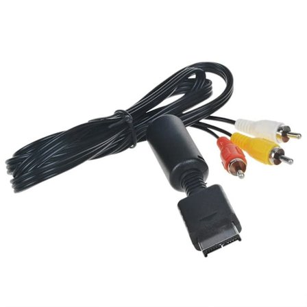 6ft kabelkabel för Slim PlayStation PS1 PS2 PS3 AV Audio Video RCA A/V 6Z Power