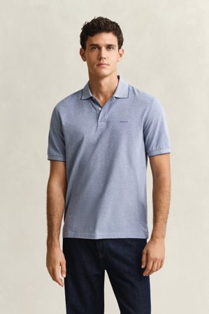GANT Herren Zweifarbiges Poloshirt (L) Blau