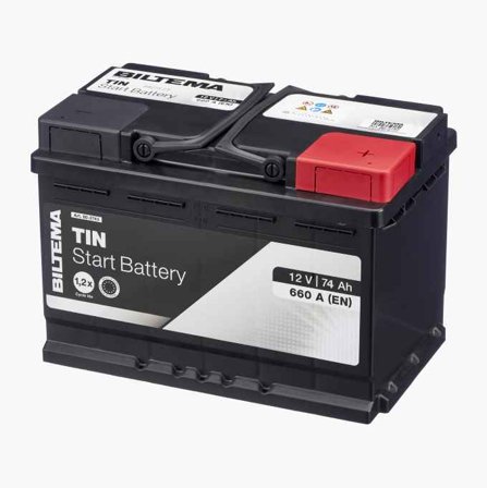 Startbatteri 12 V 74 Ah - Biltema