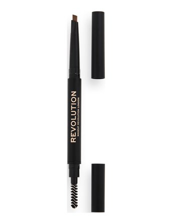 Revolution Beauty London Makeup Revolution Duo Brow Definer Pencil Light - Brown - 0.25 g