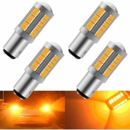 Amber 1157 BA15D P21/5W 5630 33SMD Bil Canbus LED-pærer 900LM Super Bright Blinklys foran og bak Blinker Bul
