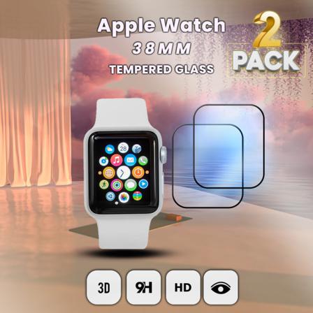 2 Pack Apple Watch 38mm -härdat Glas 9h – Super Kvalitet 3d