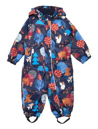 Toddlers' Winter Snowsuit Puhuri Outerwear Coveralls Snow/ski Coveralls & Sets Multi/mönstrad Reima