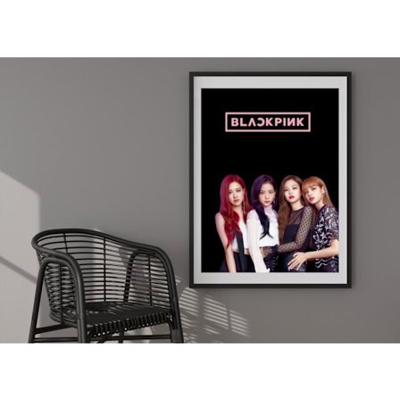 K pop Black and Pink Affisch 50×70 CM