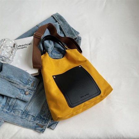 Tygväska Handväska GUL