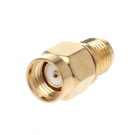 RP-SMA Hane Kontakt Till SMA Hona Jack Rak RF Adapter Koaxialkontakt Omvandlare