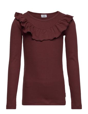 Alexia - T-Shirt T-shirts Long-sleeved T-shirts Burgundy Hust & Claire