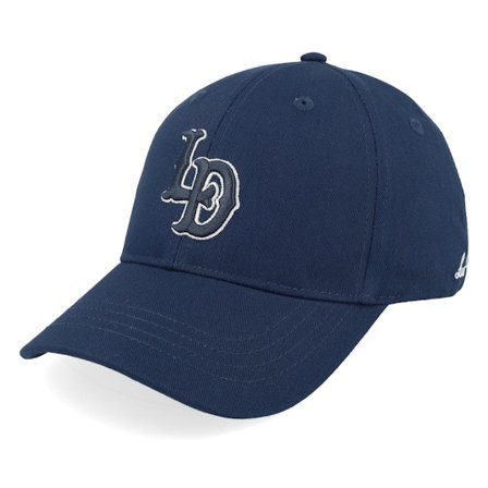 Les Deux - Blauw adjustable Cap - Logo Baseball Cap Dark Navy Blue Adjustable @ Hatstore