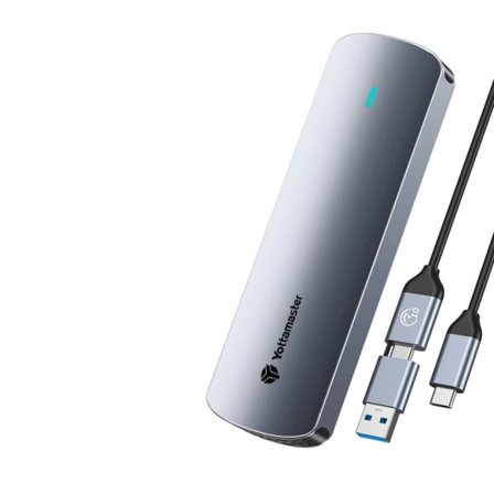 Dubbel Protokoll Hårddisk Hölje Typ C USB SSD Extern Lagring Låda