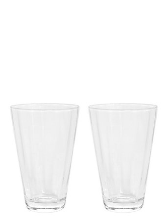OYOY Living Design Yuka Groove Glass - Pack Of 2 - Nude - 18 CL x 7