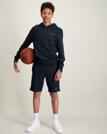 Lyle & Scott Script Embroidered Hoodie Blå Huvtröjor/Hoodies Kille - Kids Brand Store