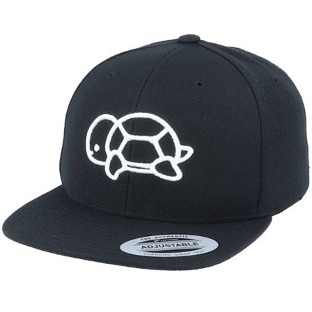 Kiddo Cap - Svart snapback Keps - Kids 3D Turtle Black Snapback @ Hatstore