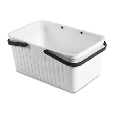 Bärbar avloppskorg badkorg kök förvaring grossist badrum leksak förvaring diverse vit