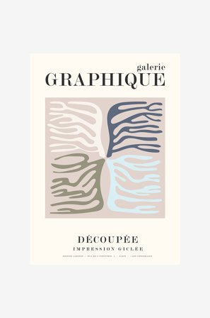 Malerifabrikken - Poster Graphique 4 - Beige - Posters - Från Homeroom