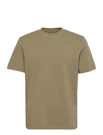 Slhrelaxcolman200 Ss O-Neck Tee S T-shirts Short-sleeved Vihreä Selected Homme