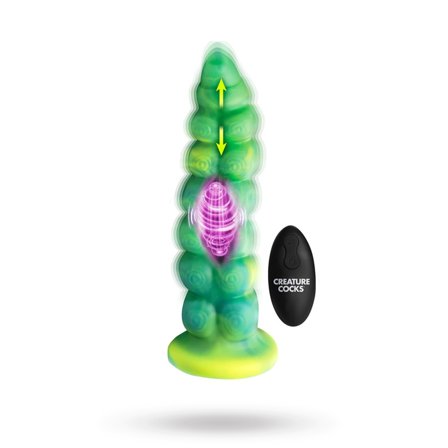 Squirmer Thrusting & Vibrating Dildo 23 cm - XR Brands